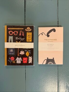 Rifle Paper Co. Illustrated Travel Journal & Pink Telephone Notepad